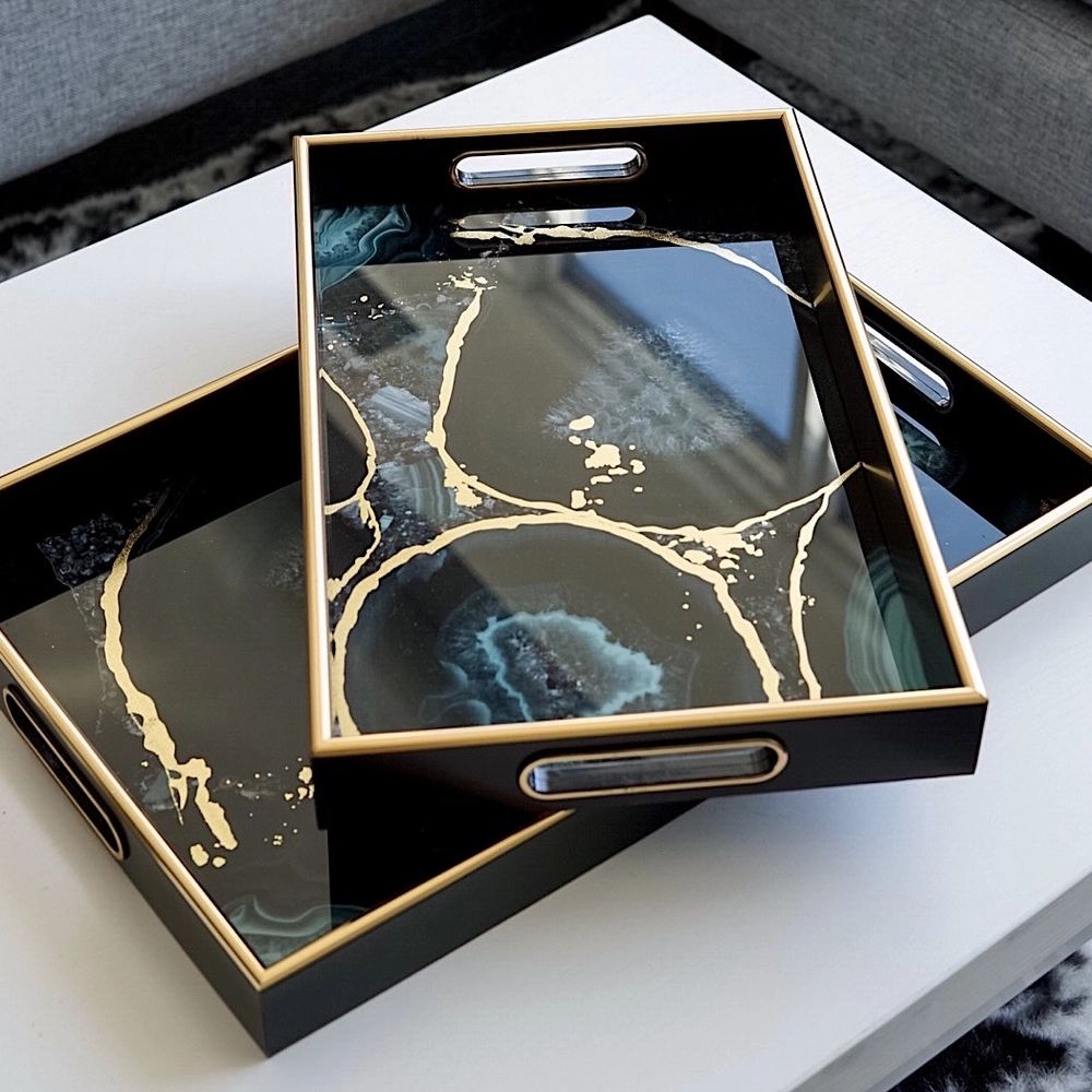 Ocean Wave Resin Tray